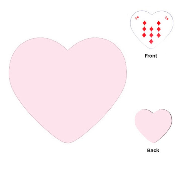 Pink color design Playing Cards (Heart) 