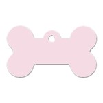 Pink color design Dog Tag Bone (One Side) Front