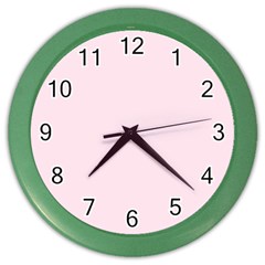 Pink Color Design Color Wall Clocks