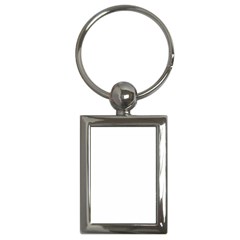 White Color Design Key Chains (rectangle) 