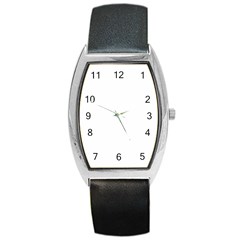 White Color Design Barrel Style Metal Watch by picsaspassion