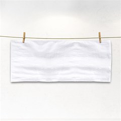 White Color Design Hand Towel by picsaspassion