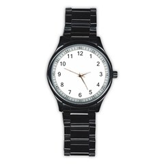 White Color Design Stainless Steel Round Watch