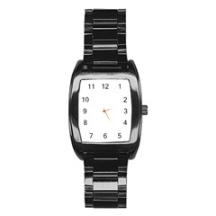 White Color Design Stainless Steel Barrel Watch