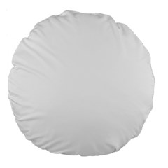 White Color Design Large 18  Premium Flano Round Cushions