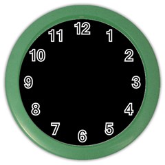 Black Color Design Color Wall Clocks