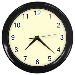 Yellow Color Design Wall Clocks (black) by picsaspassion