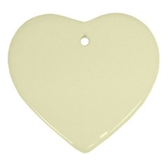 Yellow Color Design Heart Ornament (2 Sides)