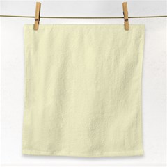 Yellow Color Design Face Towel