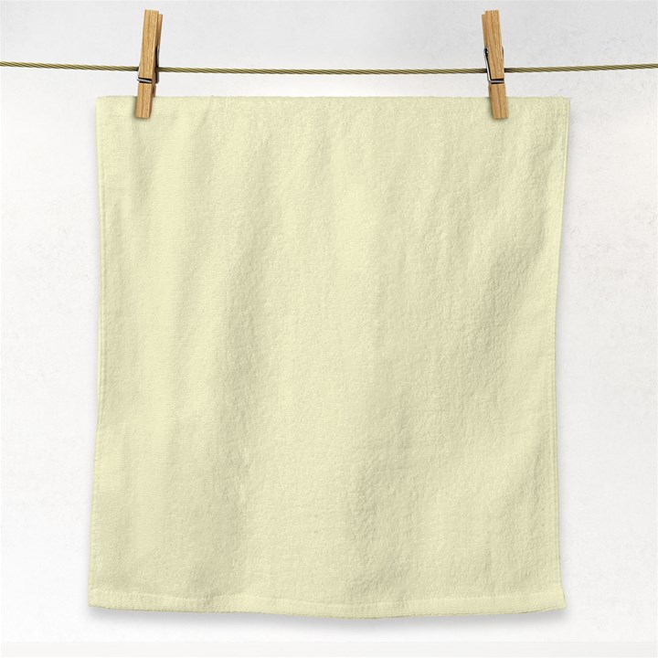 Yellow color design Face Towel