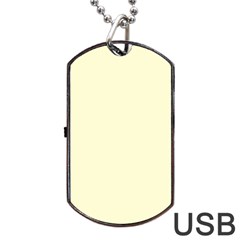 Yellow Color Design Dog Tag Usb Flash (one Side)