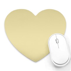 Gold Yellow Color Design Heart Mousepads by picsaspassion