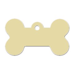 Gold Yellow Color Design Dog Tag Bone (two Sides) by picsaspassion