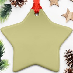 Brown Sand Color Design Ornament (star)  by picsaspassion