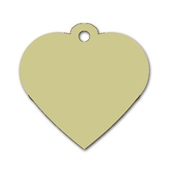 Brown Sand Color Design Dog Tag Heart (two Sides) by picsaspassion