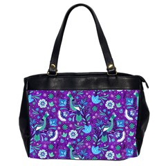 Peacock Oversize Office Handbag (2 Sides) by michellelobelia