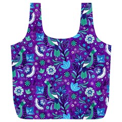 Peacock Full Print Recycle Bag (xl) by michellelobelia