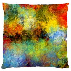 Lagoon Large Cushion Case (one Side) by digitaldivadesigns