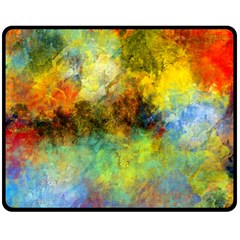 Lagoon Double Sided Fleece Blanket (medium)  by digitaldivadesigns