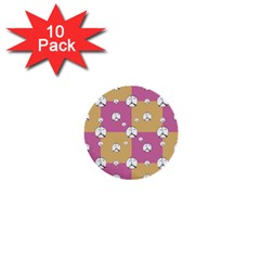 Symbol Peace Drawing Pattern 1  Mini Buttons (10 Pack)  by dflcprints