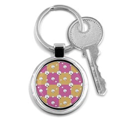 Symbol Peace Drawing Pattern Key Chains (round)  by dflcprints