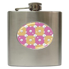 Symbol Peace Drawing Pattern Hip Flask (6 Oz) by dflcprints