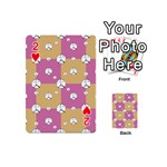 Symbol Peace Drawing Pattern Playing Cards 54 (Mini)  Front - Heart2