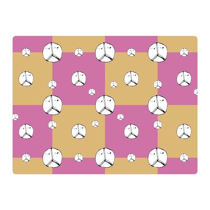 Symbol Peace Drawing Pattern Double Sided Flano Blanket (Mini) 