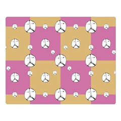 Symbol Peace Drawing Pattern Double Sided Flano Blanket (large)  by dflcprints