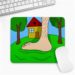 Giant Foot Large Mousepads by Valentinaart