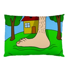 Giant Foot Pillow Case by Valentinaart