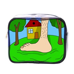 Giant Foot Mini Toiletries Bags by Valentinaart