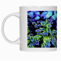 Colorful Floral Art White Mugs by yoursparklingshop