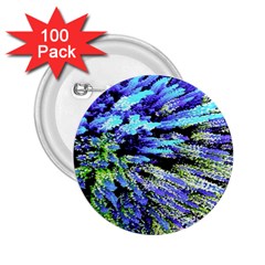 Colorful Floral Art 2.25  Buttons (100 pack) 