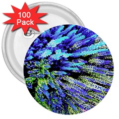 Colorful Floral Art 3  Buttons (100 pack) 