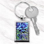 Colorful Floral Art Key Chains (Rectangle)  Front