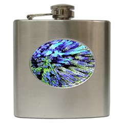 Colorful Floral Art Hip Flask (6 oz)