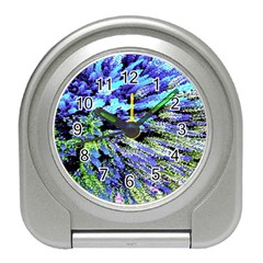 Colorful Floral Art Travel Alarm Clocks