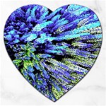 Colorful Floral Art Jigsaw Puzzle (Heart) Front