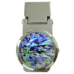 Colorful Floral Art Money Clip Watches