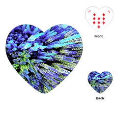 Colorful Floral Art Playing Cards (Heart) 