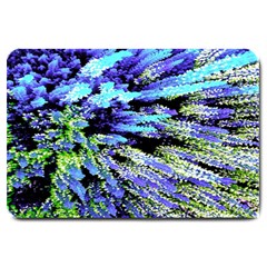 Colorful Floral Art Large Doormat  by yoursparklingshop