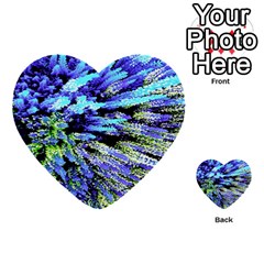 Colorful Floral Art Multi-purpose Cards (heart)  by yoursparklingshop