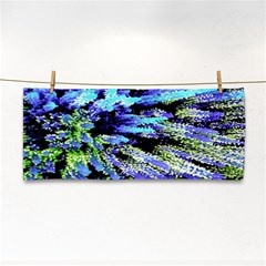 Colorful Floral Art Hand Towel by yoursparklingshop