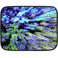 Colorful Floral Art Fleece Blanket (Mini)