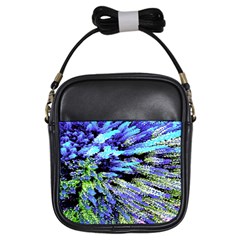 Colorful Floral Art Girls Sling Bags