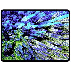 Colorful Floral Art Fleece Blanket (large)  by yoursparklingshop