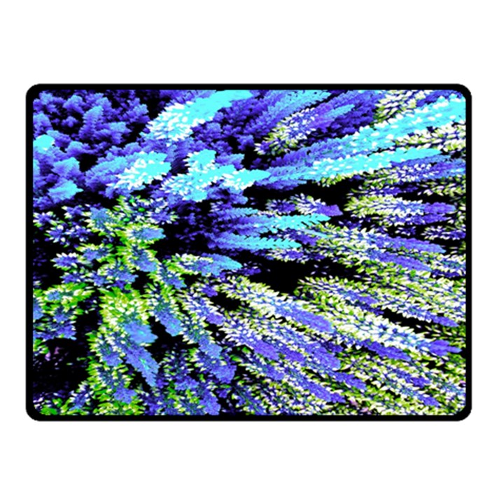 Colorful Floral Art Fleece Blanket (Small)