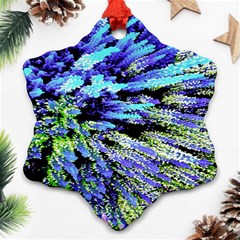 Colorful Floral Art Snowflake Ornament (2-Side)