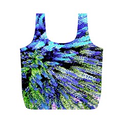 Colorful Floral Art Full Print Recycle Bags (m)  by yoursparklingshop